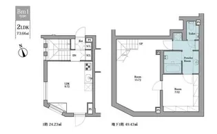 LEGALAND早稲田鶴巻町の間取り