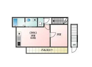 Glanz千駄木South【3階】の間取り