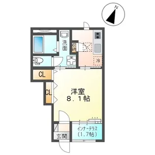 シェリール【1階】の間取り