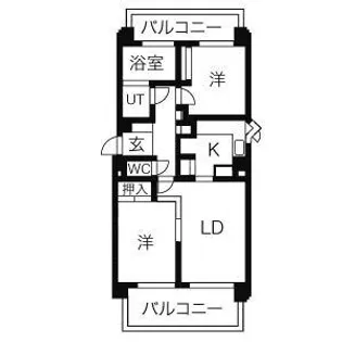スパシエルクス山鼻【3階】の間取り