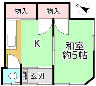 中嶋荘【1階】の間取り