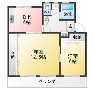 石川マンション【3階】の間取り