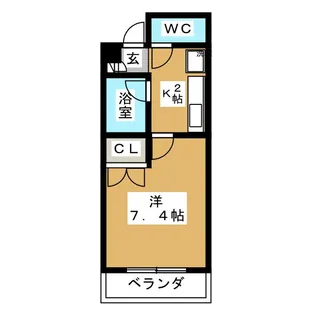 シティライフ覚王山【2階】の間取り