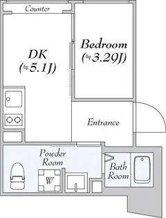 D‘SVARIE高田馬場レジデンス【1階】の間取り