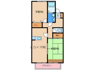 ひまわり弐番館【1階】の間取り