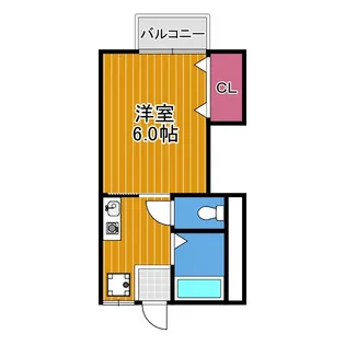 アミティハイム【1階】の間取り