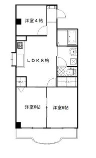 パラツィーナ津島A【3階】の間取り