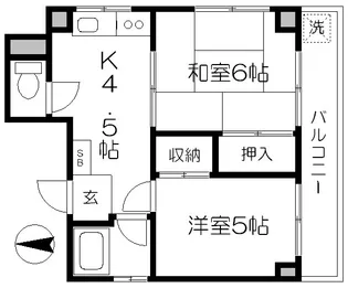 ケンマブチ吾妻橋ビル【4階】の間取り
