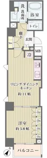 IBIS市ヶ谷【5階】の間取り