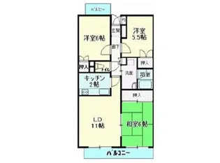 昭和町コープMYN【6階】の間取り