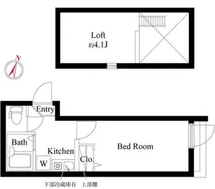 レーヴ扇【3階】の間取り