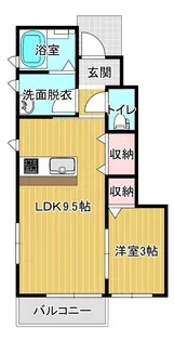 カーサクレアーレ【1階】の間取り