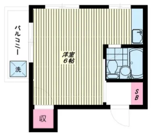 ベルハイム戸越I(退去予定)【2階】の間取り