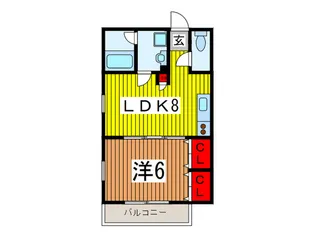 Arena Rosso【1階】の間取り