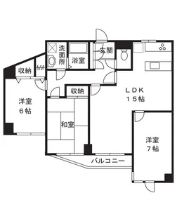 エスポワール溝の口西【2階】の間取り