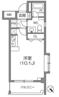 ルクレ森下レジデンス【7階】の間取り
