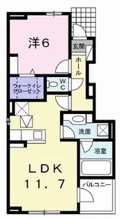 ベル フルールIII【1階】の間取り
