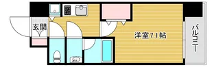 アドバンス難波南シャルム【8階】の間取り
