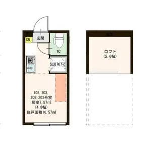 ハーモニーテラス池袋本町II【1階】の間取り