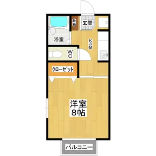 コーポアネシス【1階】の間取り