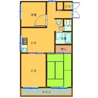 ガーデンハイツA【1階】の間取り
