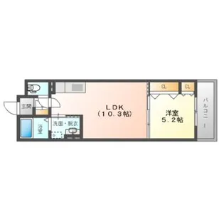ラモーナ藤田町【3階】の間取り
