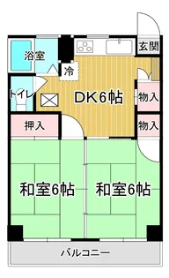 桜第3コーポ【2階】の間取り