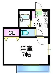 メゾンマルス【2階】の間取り