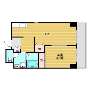 ラフィネ淀川【8階】の間取り