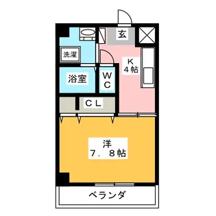 ケヤキパレス熱田【5階】の間取り