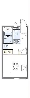 レオパレス横田新町【1階】の間取り