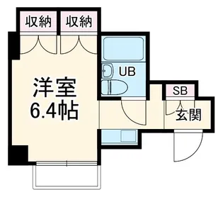レジデンスヘリオス【4階】の間取り