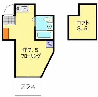 ニューエクセレントハウス山手【1階】の間取り