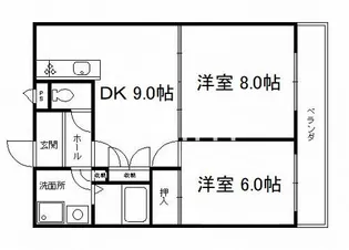 グリーンヴィレッジ吉田【1階】の間取り