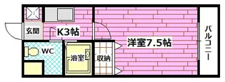 坊田ビル【3階】の間取り