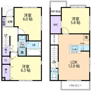 Hills Prime【2階】の間取り