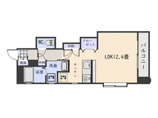 ネオアクシス西田【5階】の間取り