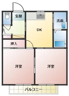 ドミールF【1階】の間取り