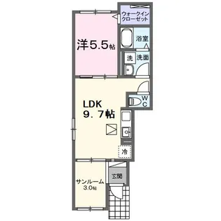 ディオネ【1階】の間取り