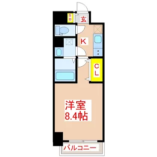 ルーカスいづろ【8階】の間取り