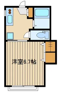 コーポアラジン西台【2階】の間取り