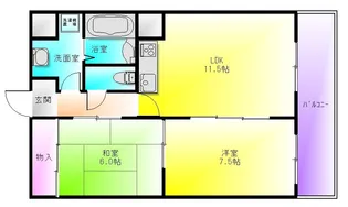 エムテック八尾【4階】の間取り