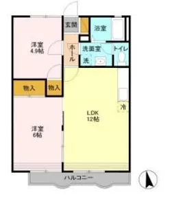グレース田喜野井 I番館【2階】の間取り