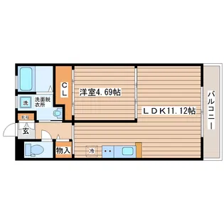 ciel長町南【3階】の間取り