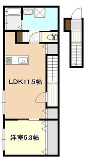 FLOURISH IN 旭町【2階】の間取り