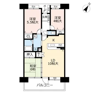 URアーベイン大手町【9階】の間取り