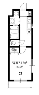志幸88BIBIAN【4階】の間取り
