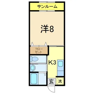ザイオン【2階】の間取り