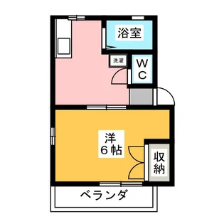 プラザラビット【2階】の間取り