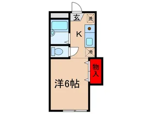 コーポブルースカイ I【2階】の間取り